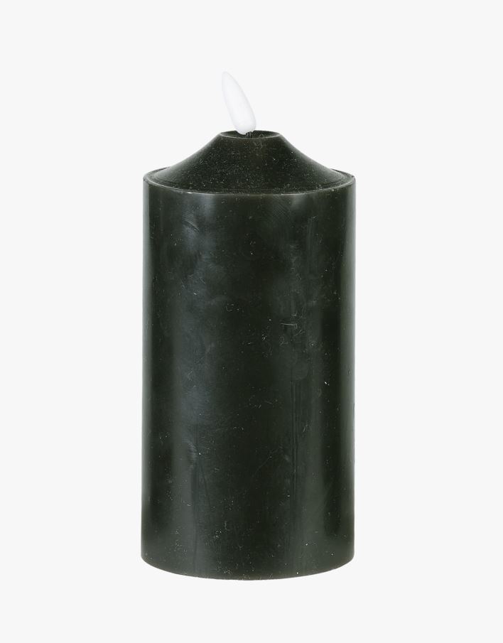 Led-blockljus svart - 7,5x7,5x15 cm svart - 1