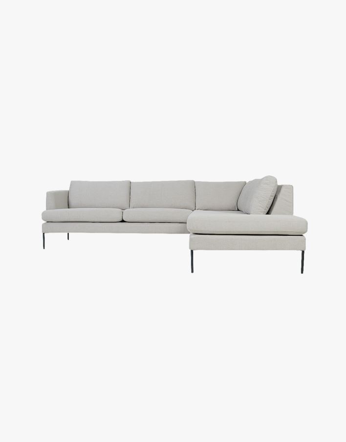 Soffa divan höger beige - 269x220x80 cm beige - 1