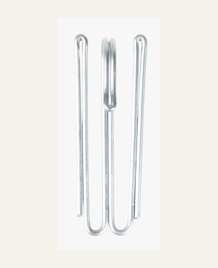 Gardinkrokar, höga stål - 5,5 cm stål - 1
