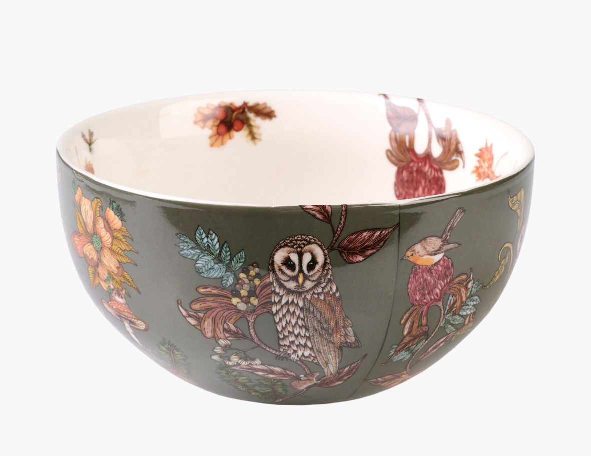 Skål multi/grön - ø15cm h7,7cm multi/grön - 1