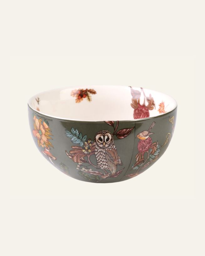 Skål multi/grön - ø15cm h7,7cm multi/grön - 1