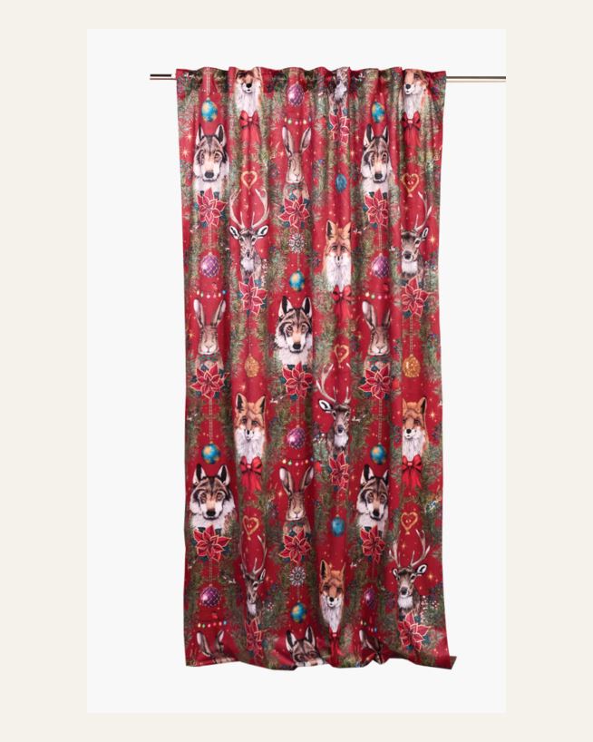 Gardin multi/röd - 140x240 cm multi/röd - 1