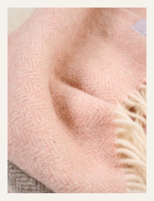 Ullpläd multi/rosa - 2