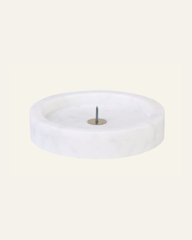 Ljushållare vit - ø10x2 cm vit - 1