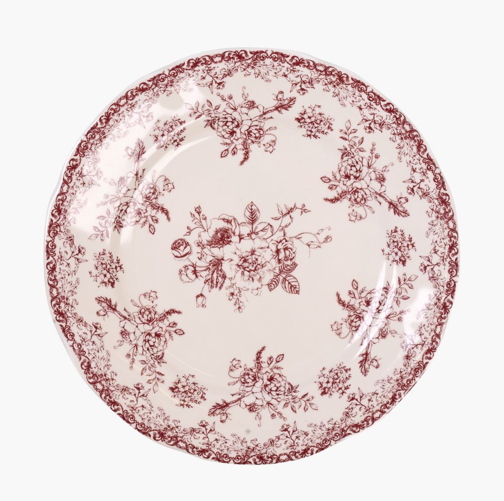 Tallrik röd - ø20 cm röd - 1