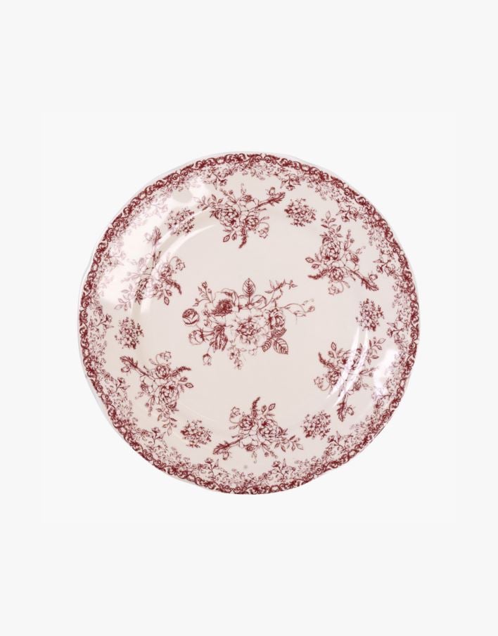 Tallrik röd - ø20 cm röd - 1