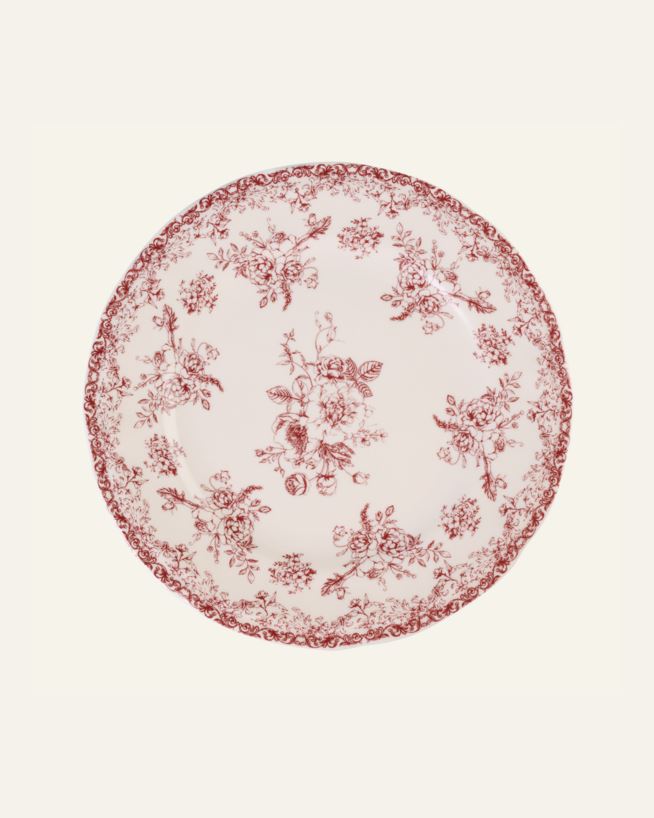 Tallrik röd - ø26 cm röd - 1