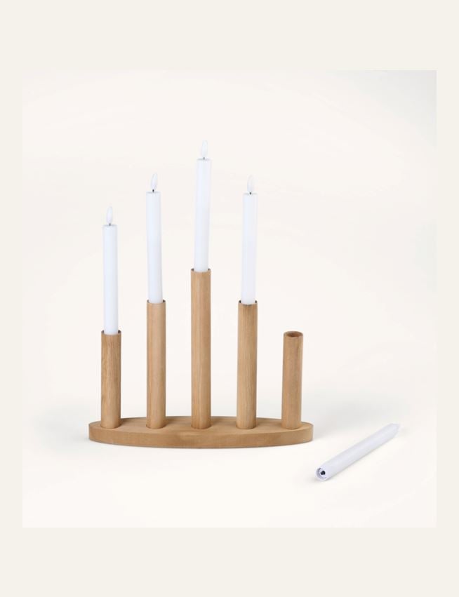 Adventsljusstake natur - 4
