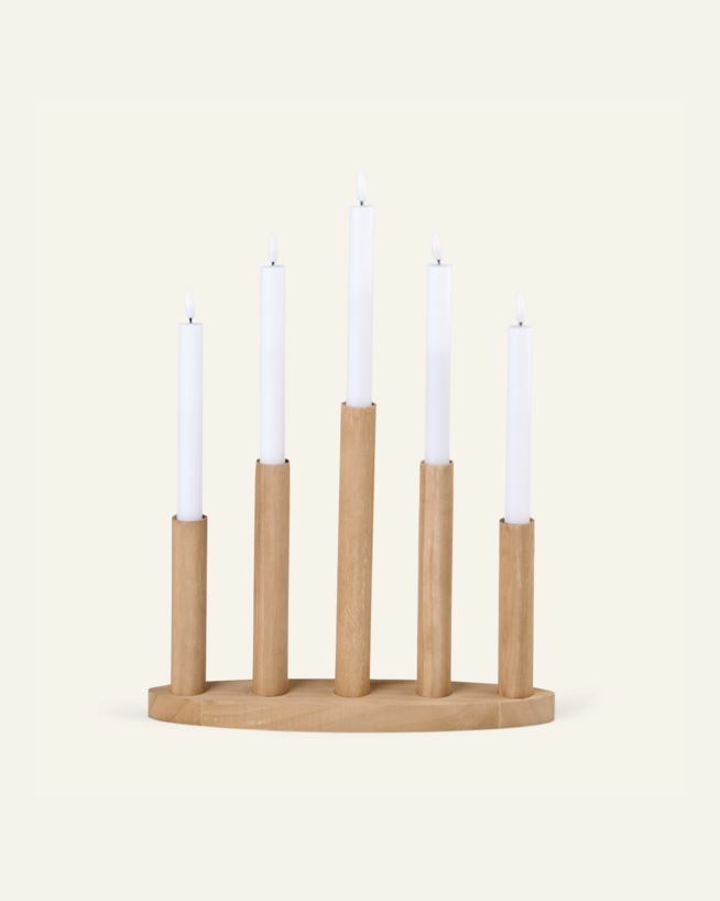 Adventsljusstake natur - 34x7x47 cm natur - 1