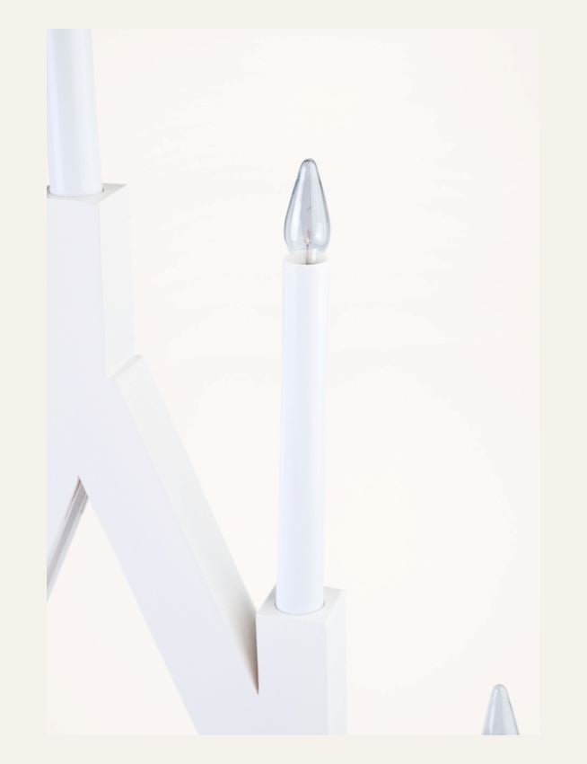 Adventsljusstake vit - 3