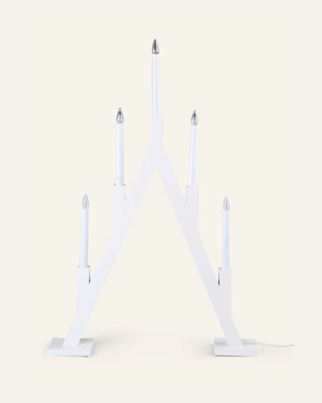 Adventsljusstake vit - 52x8x76,5 cm vit - 1