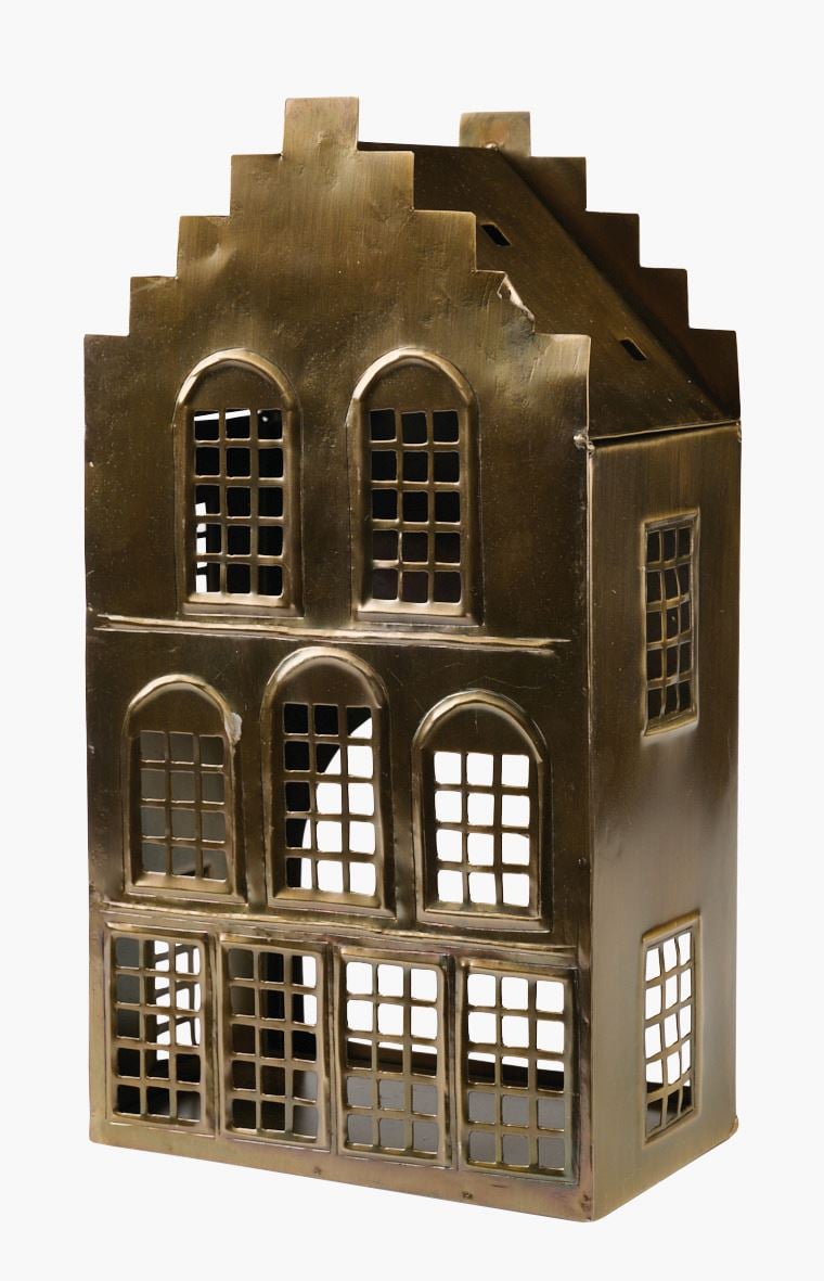 Värmeljushållare mässing - 16,5x9,5x30,5 cm mässing - 1