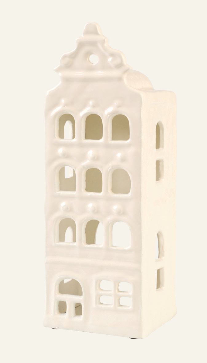 Värmeljushållare vit - 7,5x6,5x21 cm vit - 1