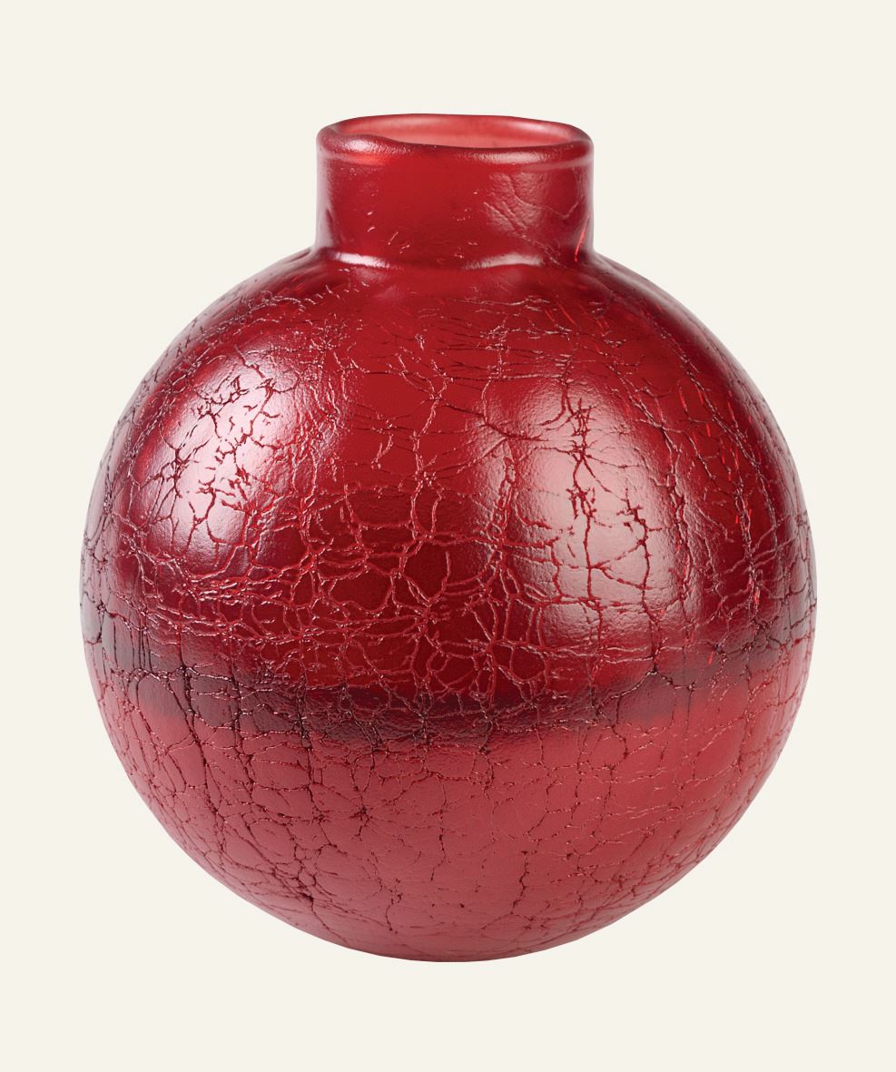 Vas röd - 13,5x15 cm röd - 1