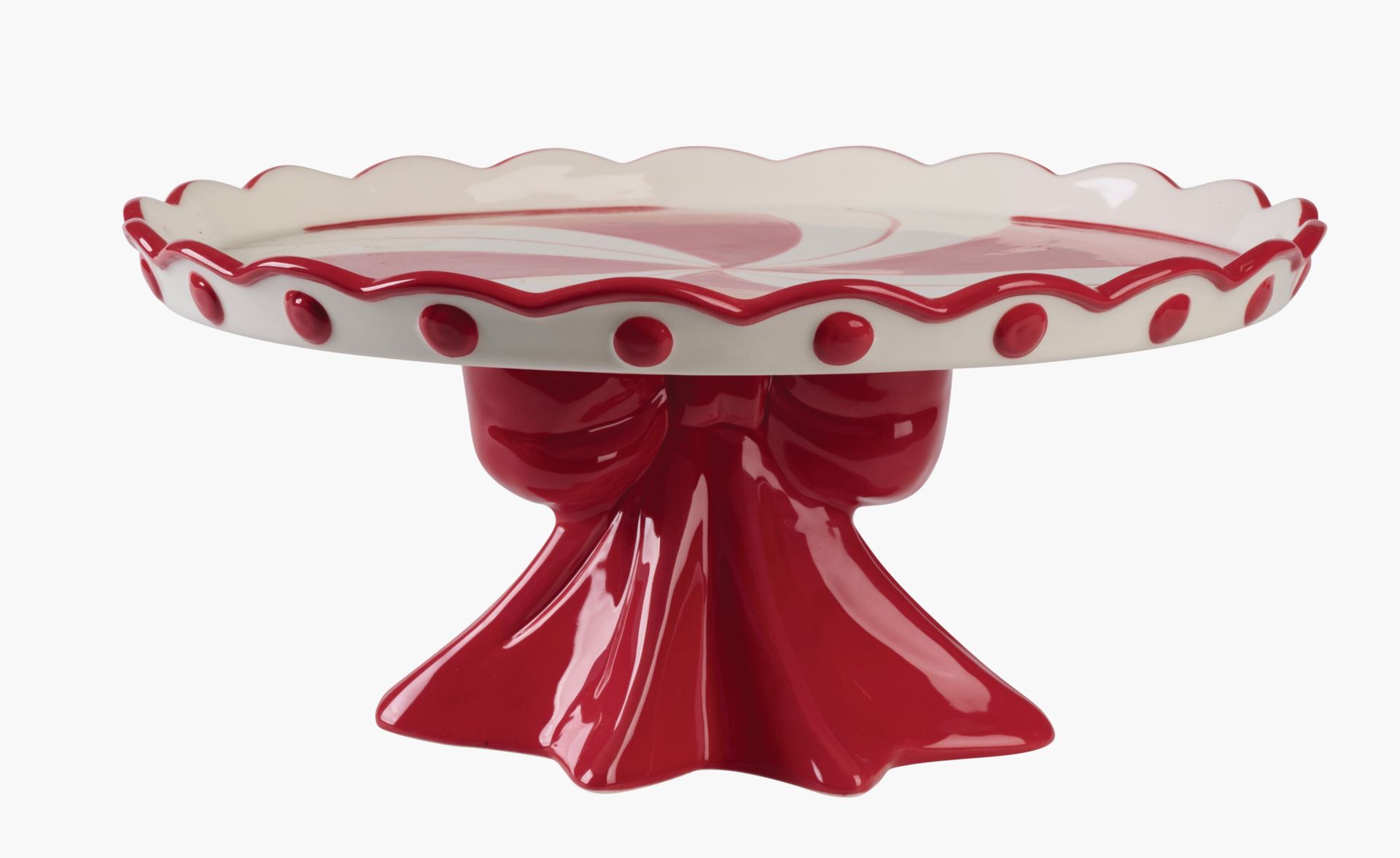 Tårtfat röd - ø31,5 h14,6 cm röd - 1