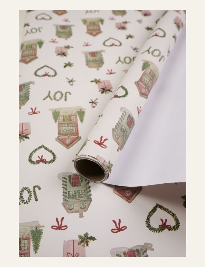 Presentpapper multi/röd - 2