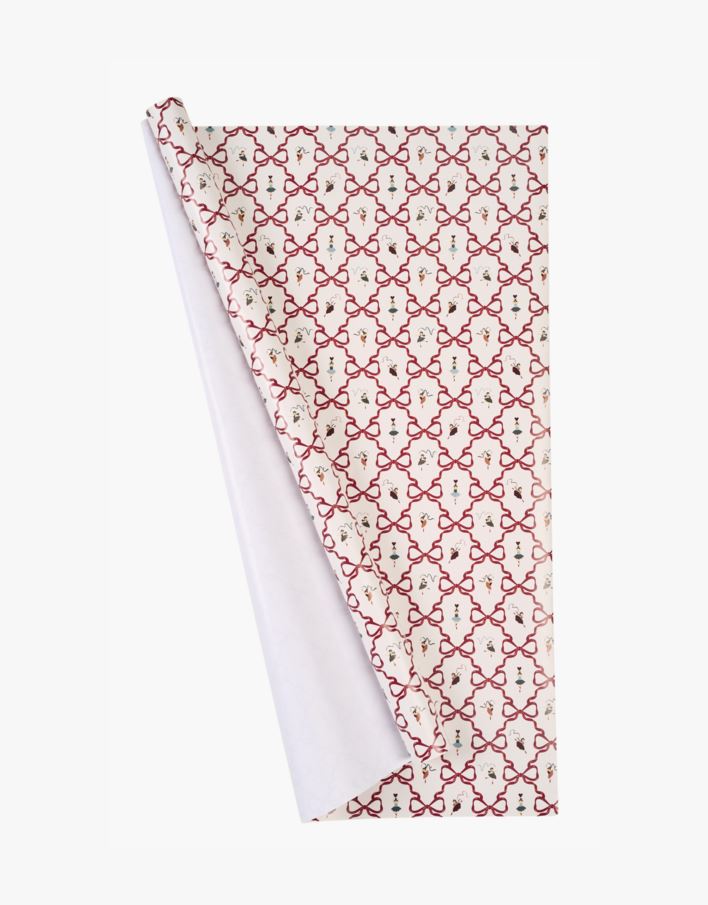 Presentpapper multi/röd - 70cm x 3m multi/röd - 1