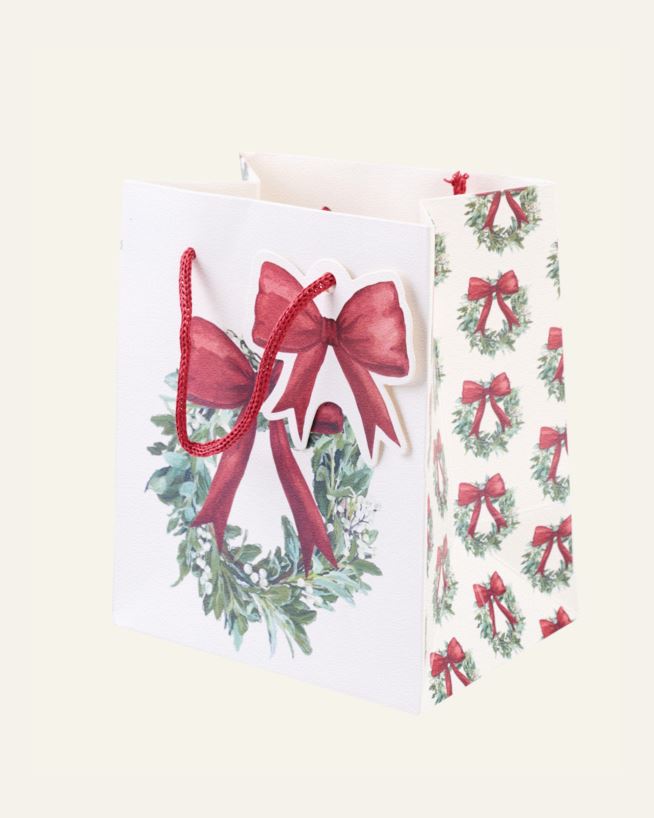 Presentpåse multi/röd - 13x15x9 cm multi/röd - 1
