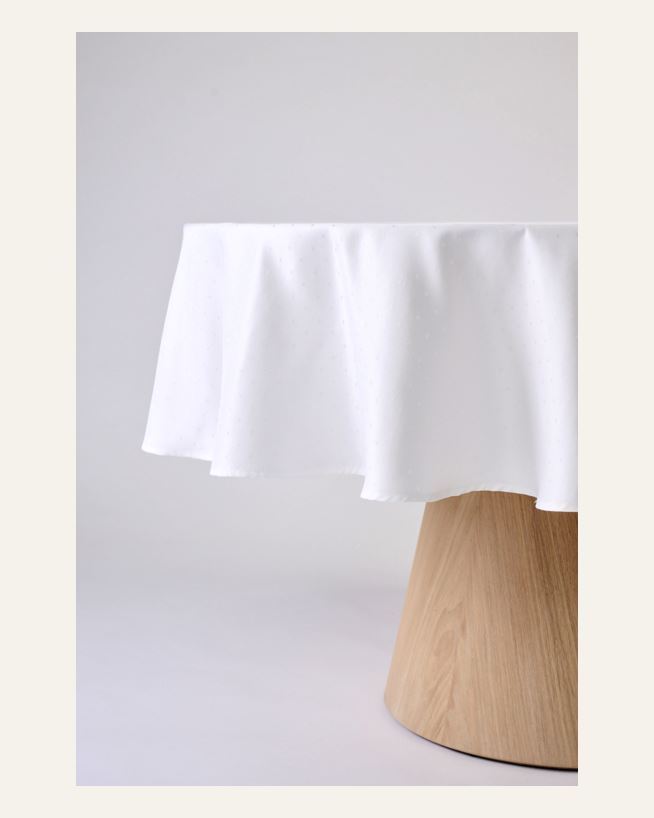 Rund duk vit - ø180 cm vit - 1
