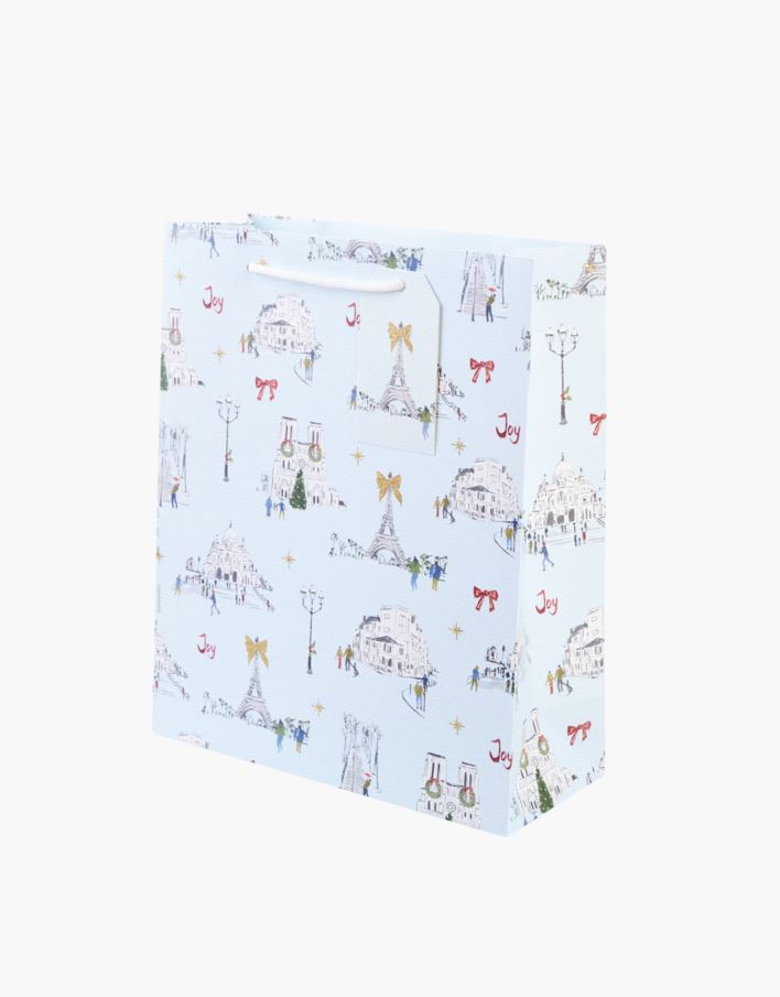 Presentpåse multi/blå - 24x29x10 cm multi/blå - 1