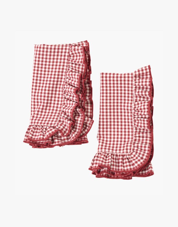 2-pack tygservett röd - 45x45 cm röd - 1