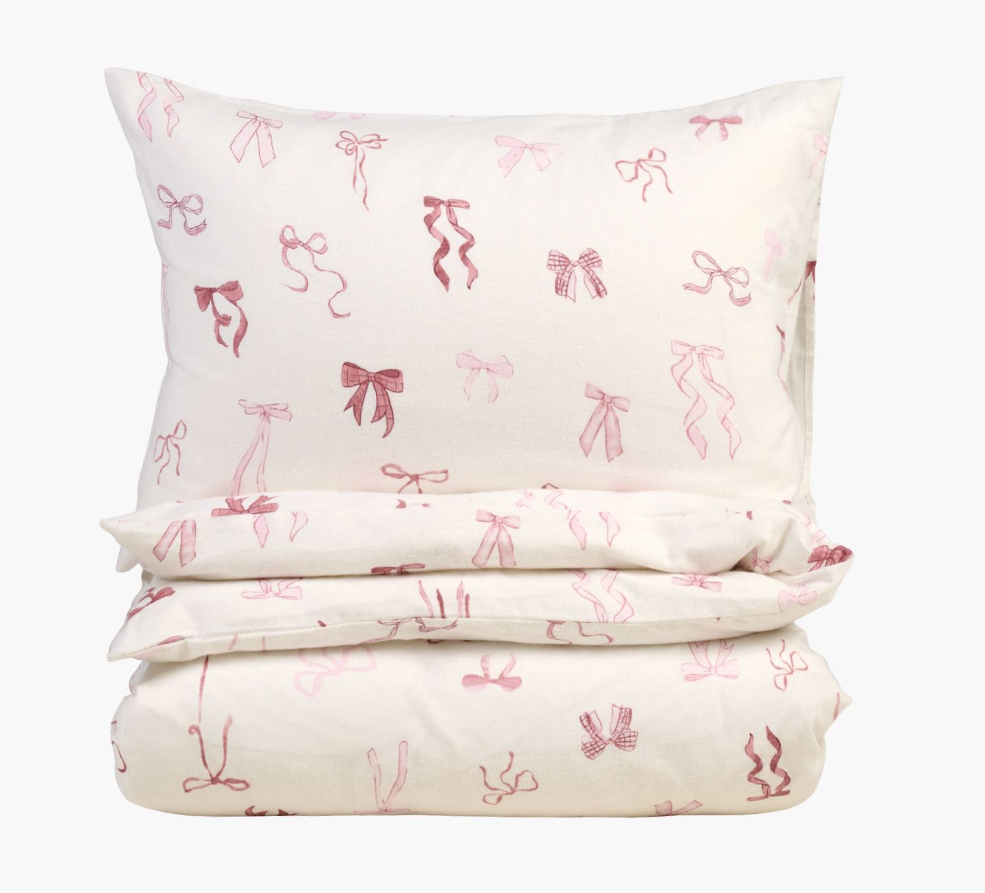 Påslakanset i flanell multi/rosa - 150x210 cm multi/rosa - 1