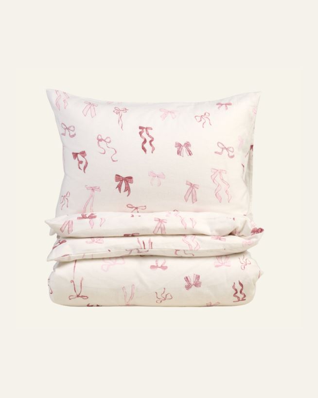 Påslakanset i flanell multi/rosa - 150x210 cm multi/rosa - 1