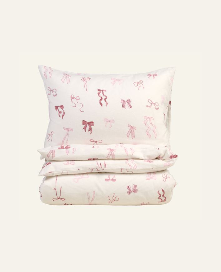 Påslakanset i flanell multi/rosa - 150x210 cm multi/rosa - 1