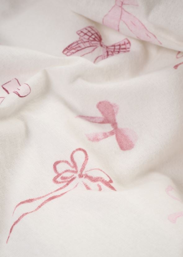 Påslakanset i flanell multi/rosa - 3