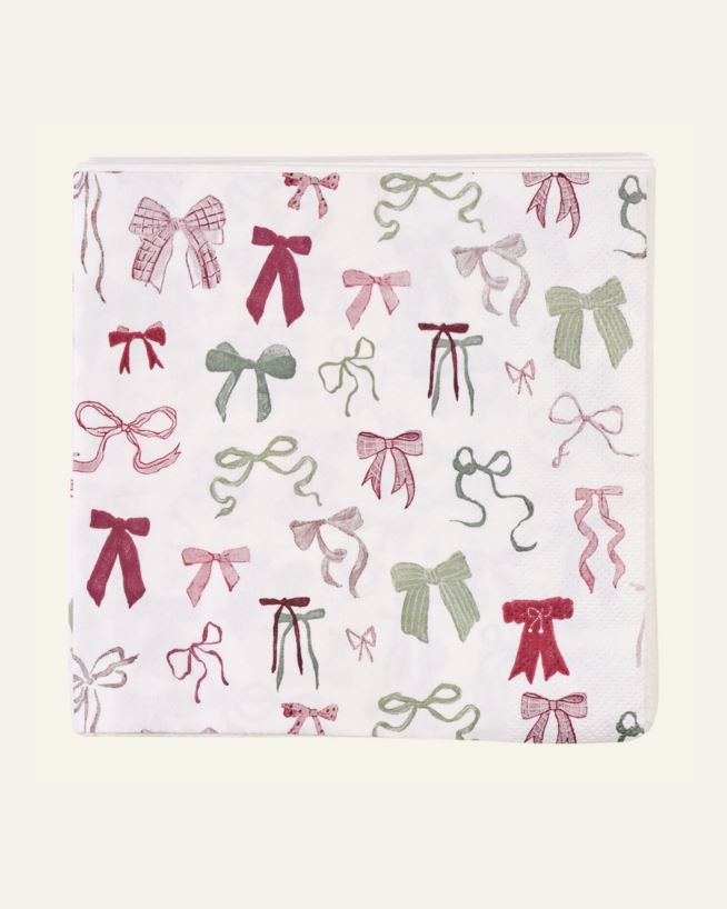 Pappersservetter multi/röd - 33x33 cm multi/röd - 1