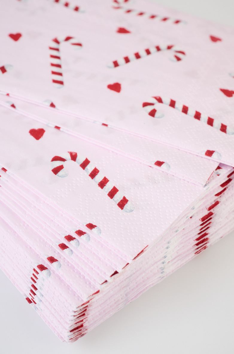 Köksservetter multi/rosa - 2