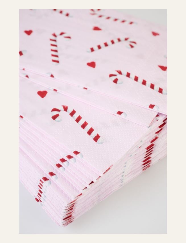 Köksservetter multi/rosa - 2