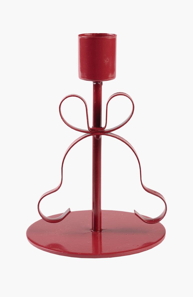 Ljusstake mörkröd - 8,6x8,6x12,5 cm mörkröd - 1