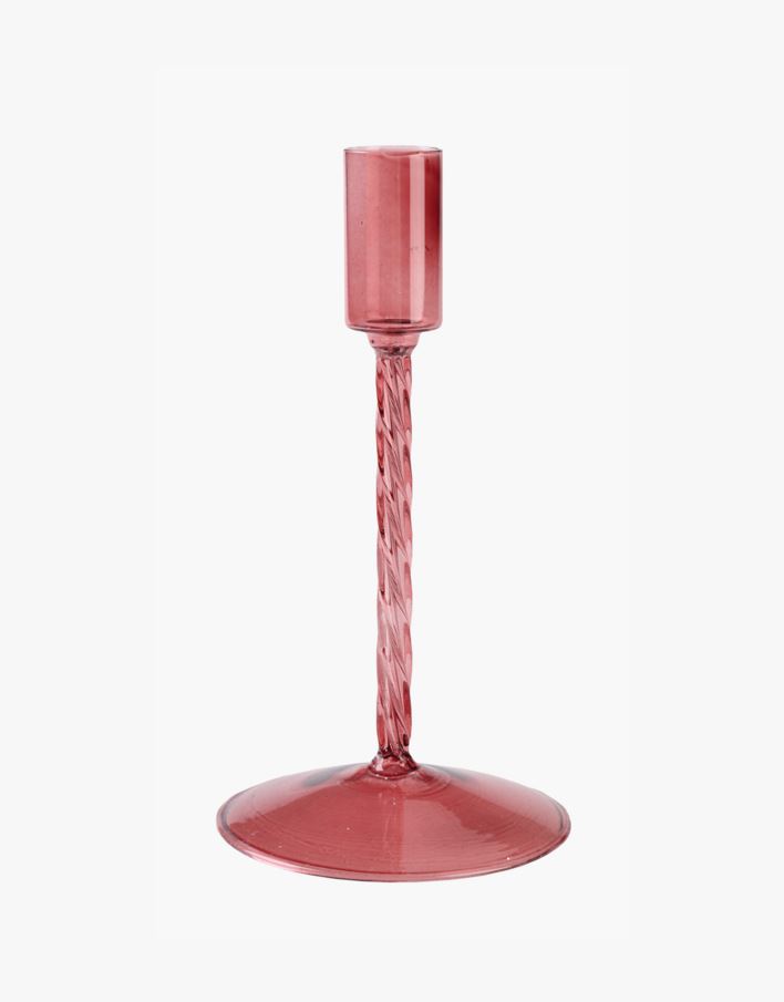 Ljusstake röd - 9x9x18 cm röd - 1