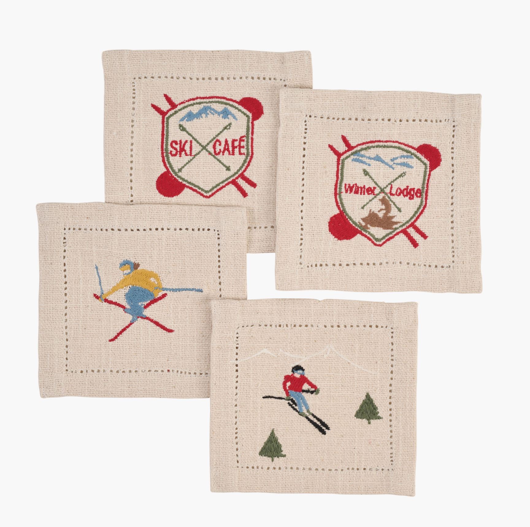 Glasunderlägg multi - 13x13 cm multi - 1