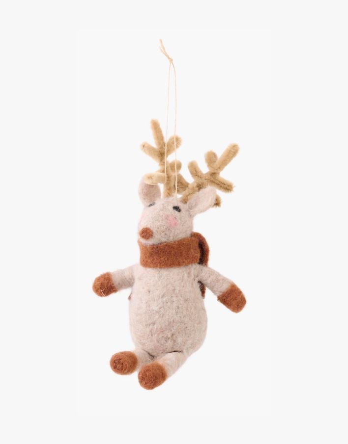 Julgransdekoration brun - 10x6x16 cm brun - 1