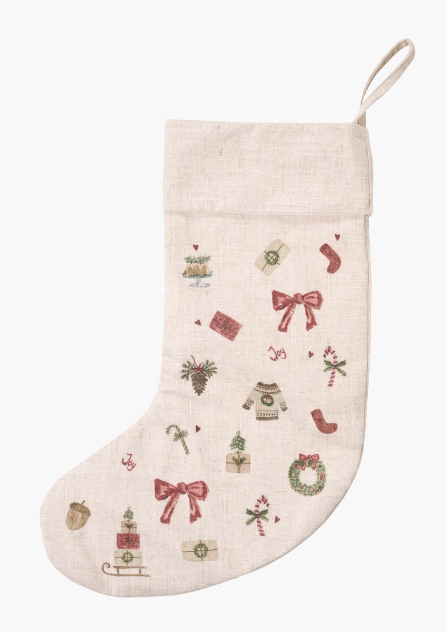 Julstrumpa multi/röd - 35x50 cm multi/röd - 1