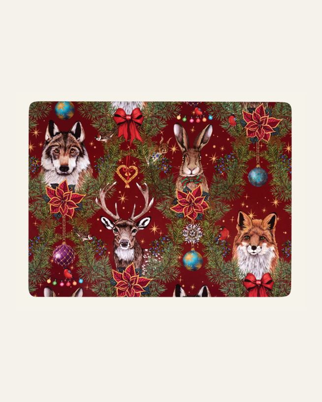 Tablett röd - 40x30 cm röd - 1