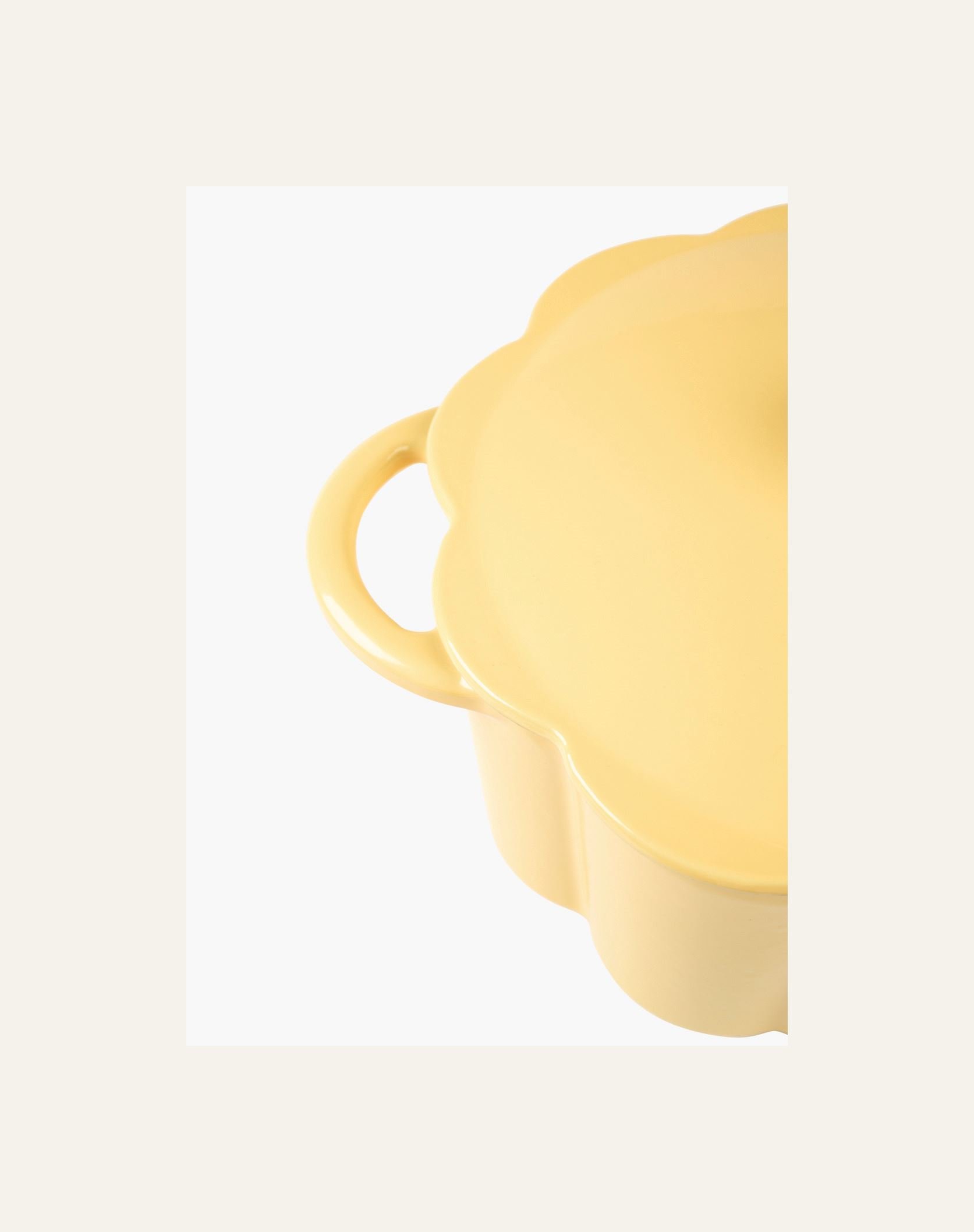 Gjutjärnsgryta rund gul - 4