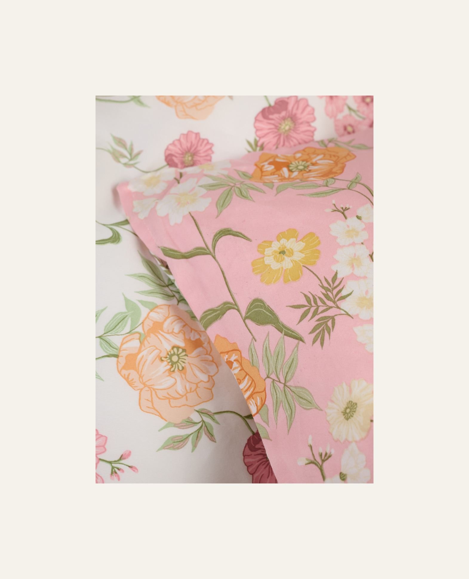 Påslakanset i satin multi/rosa - 2