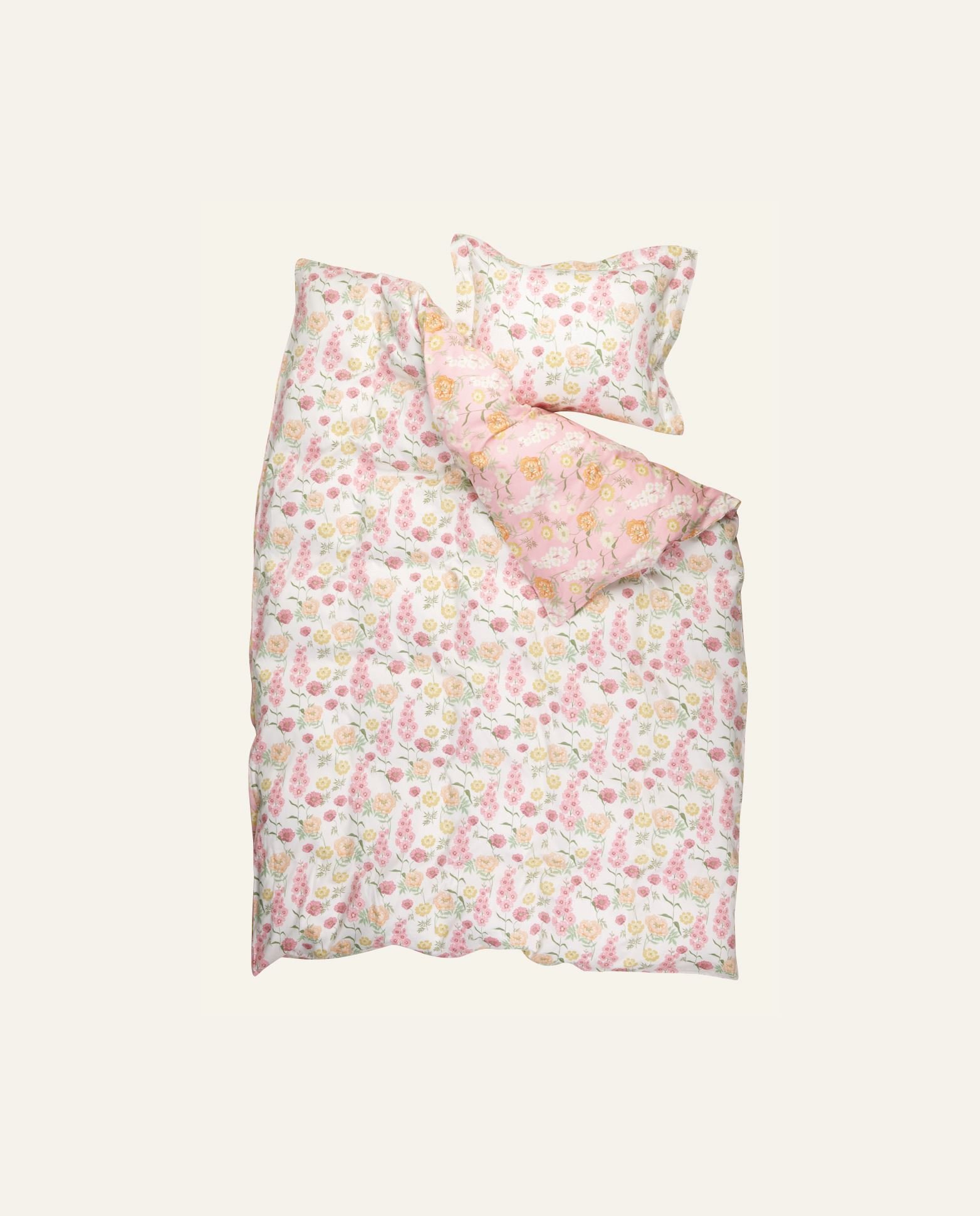 Påslakanset i satin multi/rosa - 3