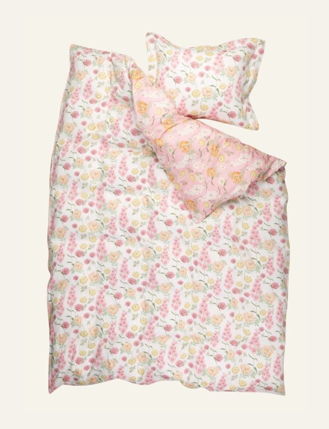 Påslakanset i satin multi/rosa - 3