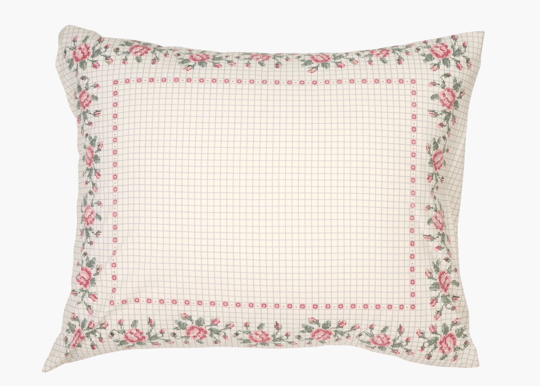 Örngott i bomull multi/rosa - 50x60 cm multi/rosa - 1