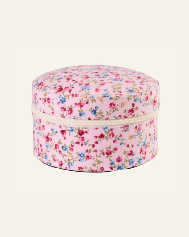 Smyckeskrin med dragkedja rosa - 12x12 cm rosa - 1