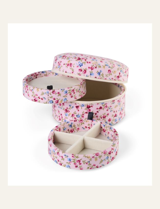 Smyckeskrin med dragkedja rosa - 3