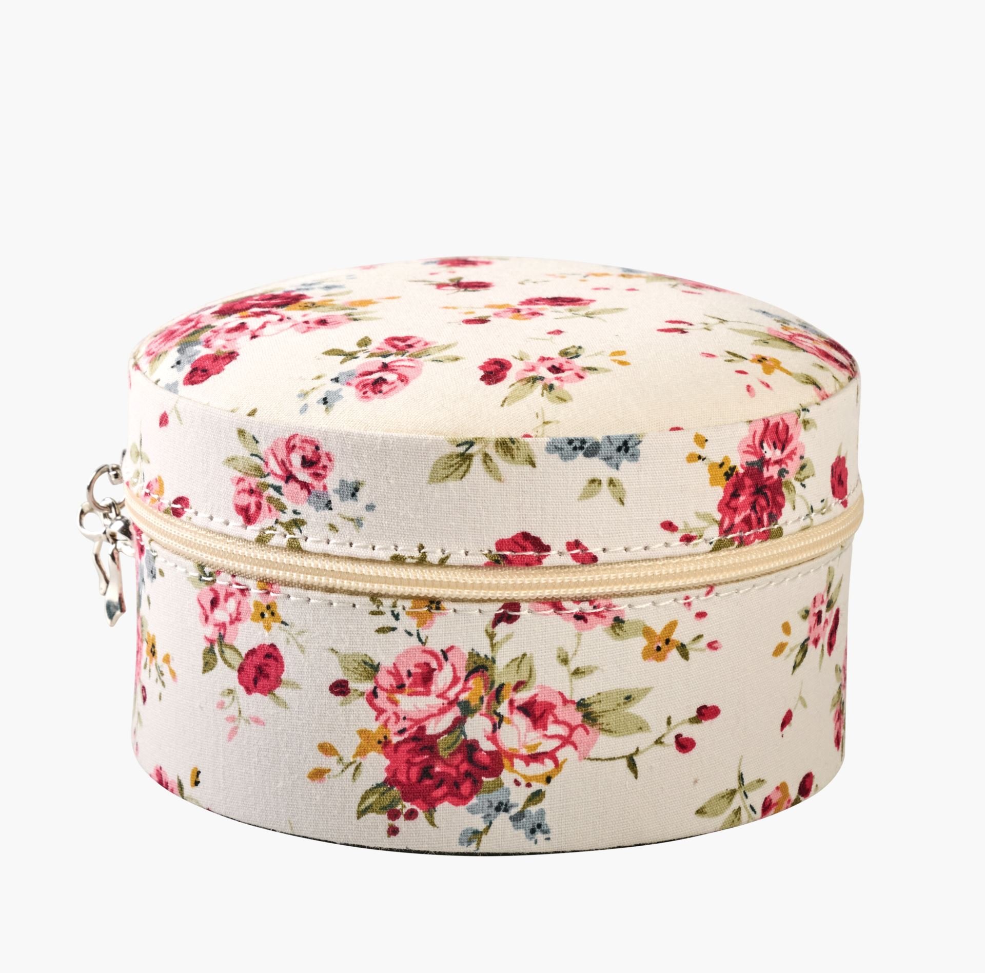 Smyckeskrin med dragkedja vit - 12x12 cm vit - 1