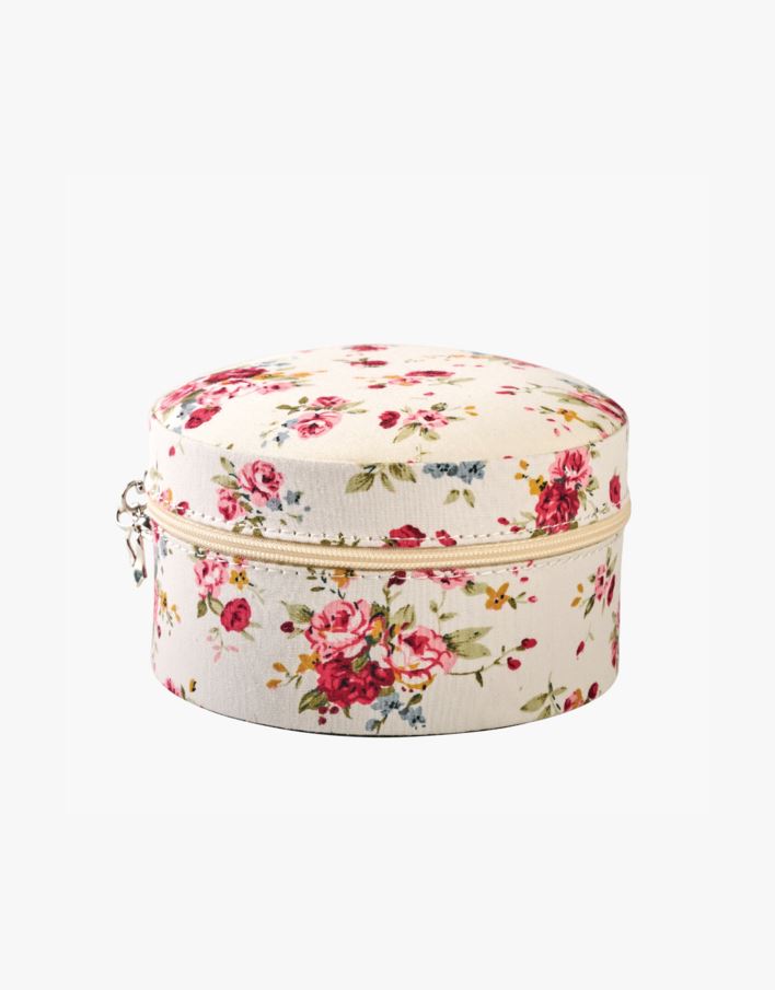 Smyckeskrin med dragkedja vit - 12x12 cm vit - 1