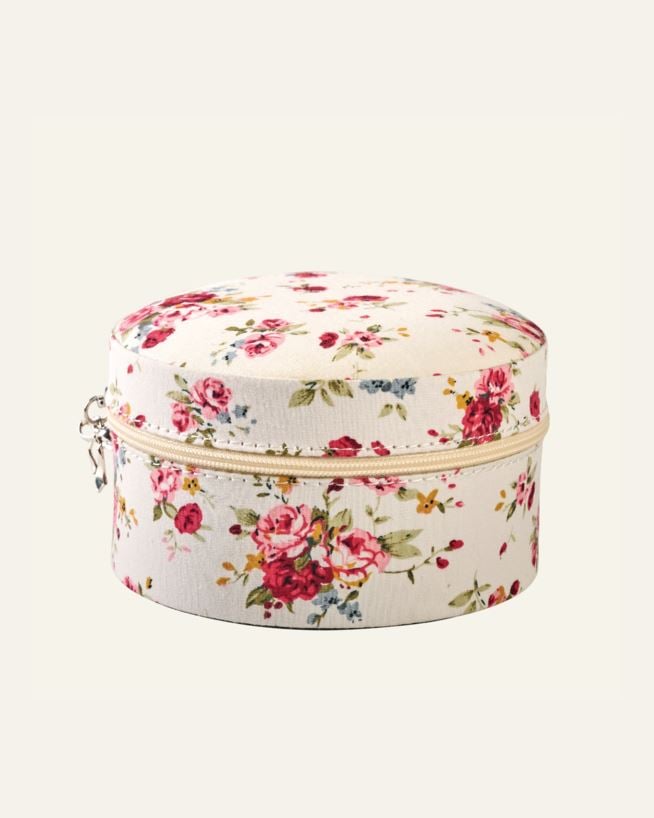 Smyckeskrin med dragkedja vit - 12x12 cm vit - 1