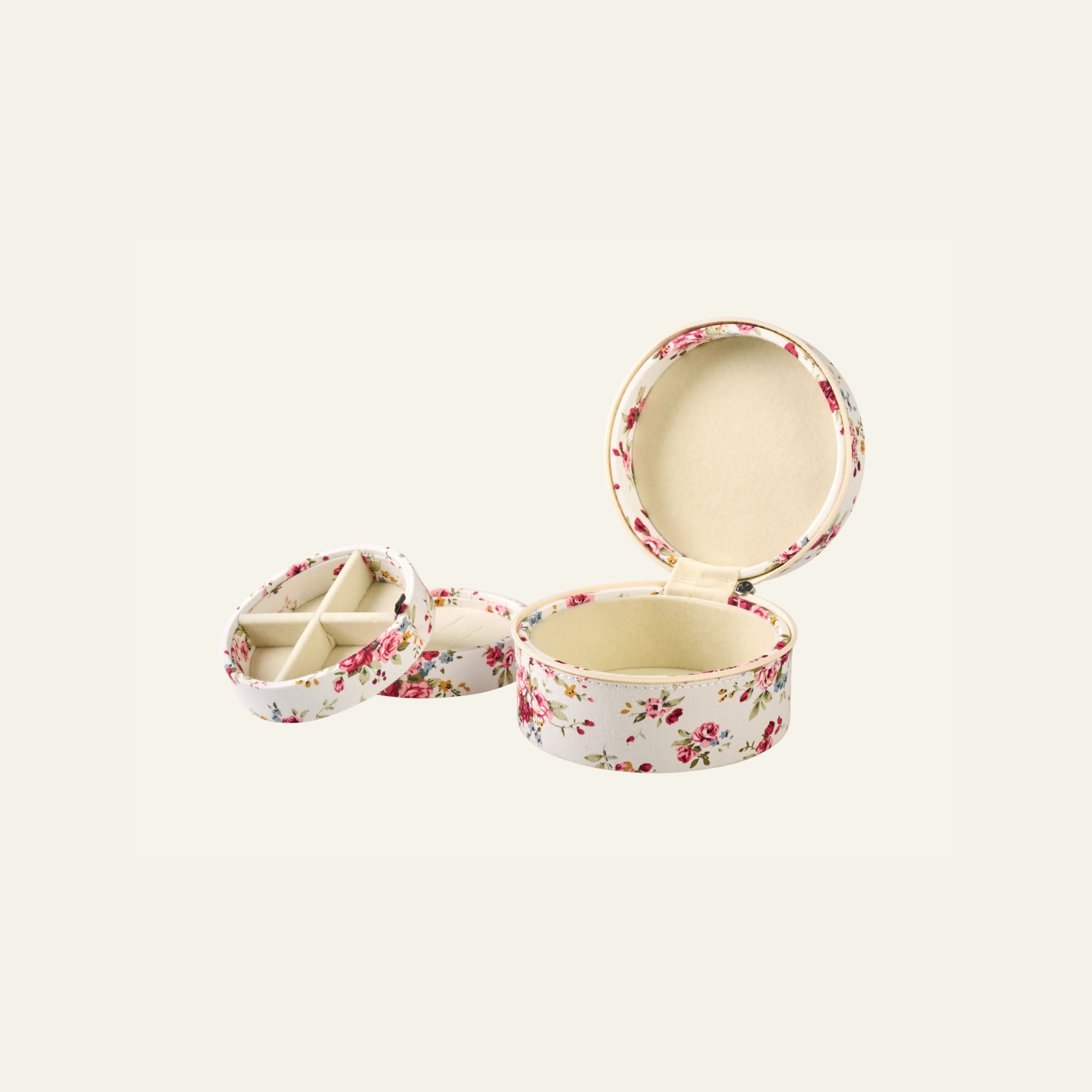 Smyckeskrin med dragkedja vit - 3