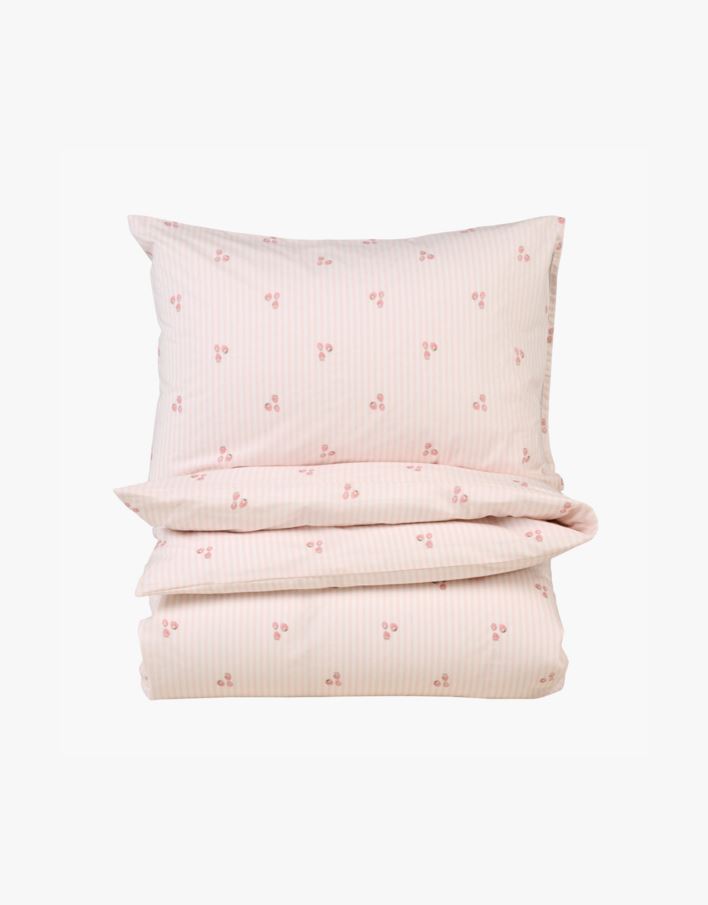 Påslakanset i bomull rosa - 150x210 cm rosa - 1
